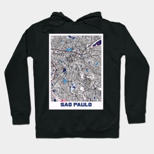 Sao Paulo - Brazil MilkTea City Map Hoodie